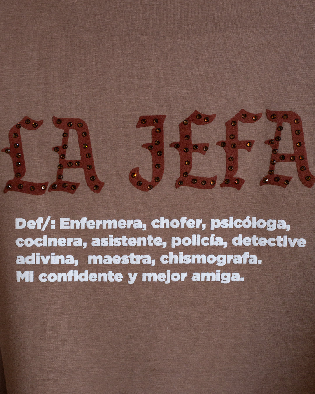 Blusa mocha La Jefa