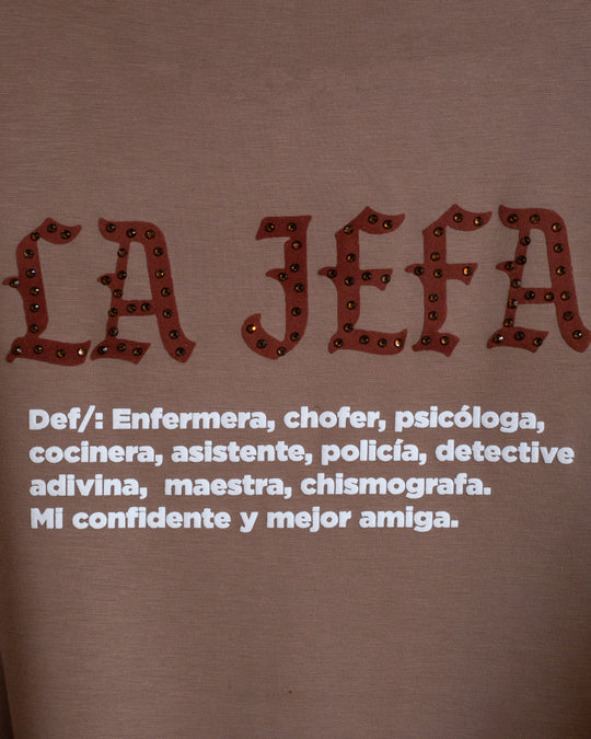 Blusa mocha La Jefa