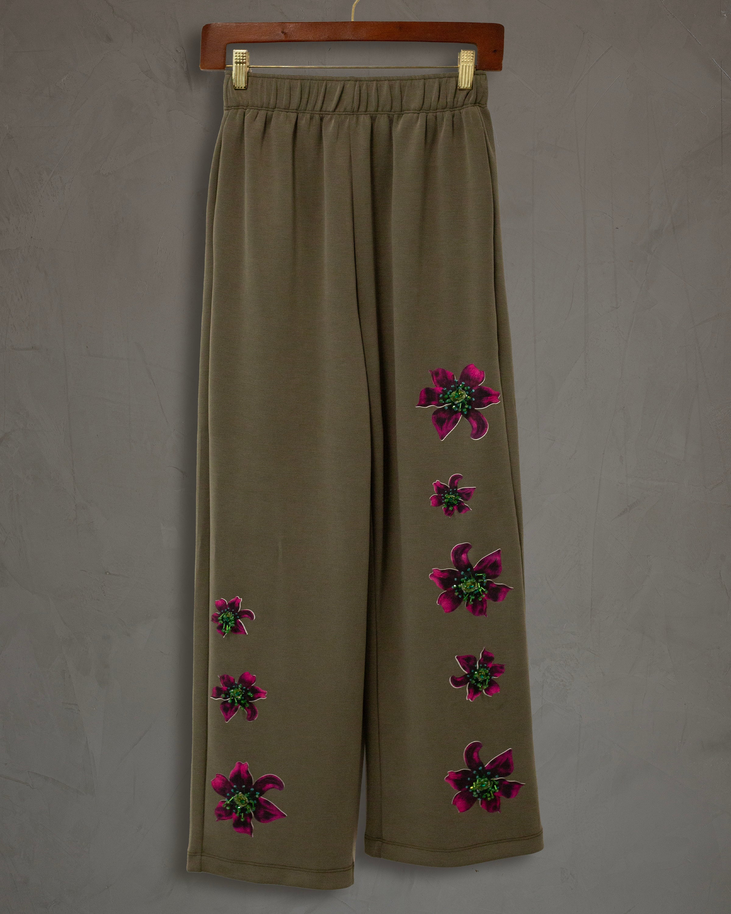 Coordinado verde Mamacita con perlas