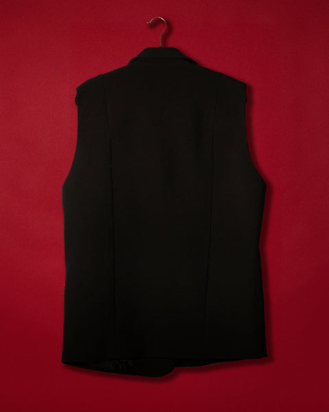 Chaleco largo querubines con rosas 3d