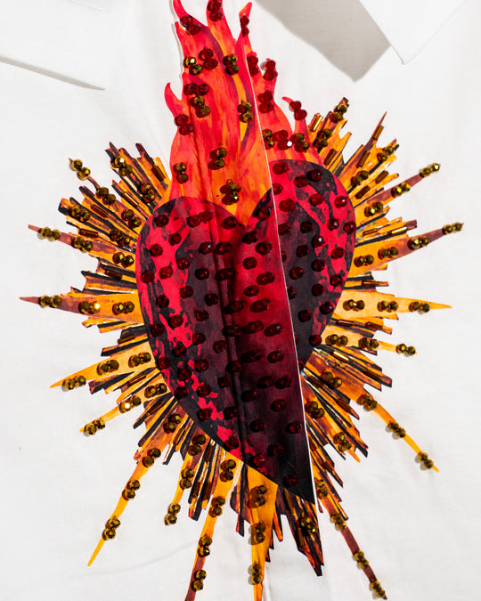 Camisera Corazón bordado
