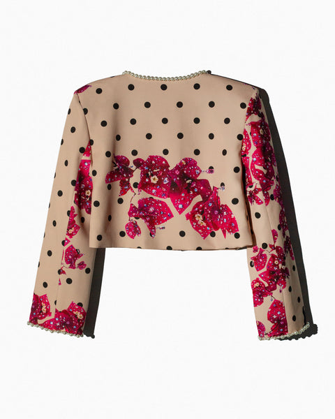 Polkadot Beige Blazer