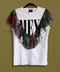 Blusa blanca MEX con olan de bandana