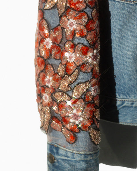 Chamarra Denim Mariposas