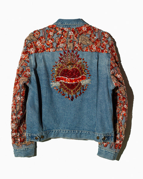 Chamarra Denim Mariposas