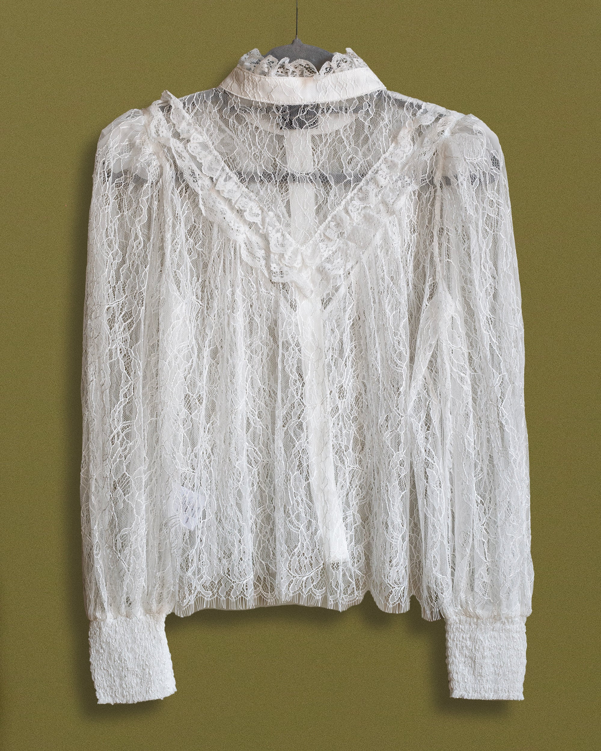 Top encaje blanco