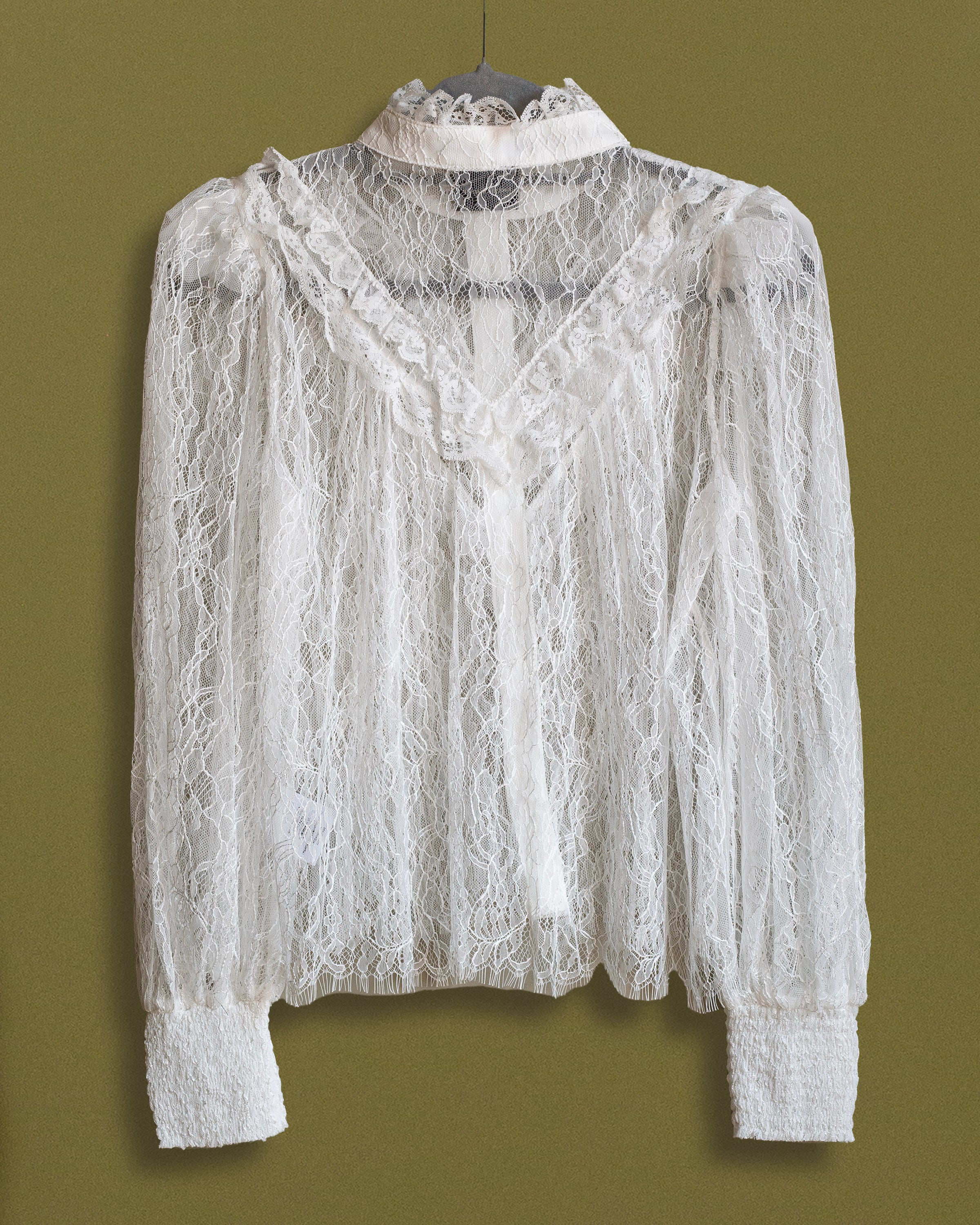 Top encaje blanco
