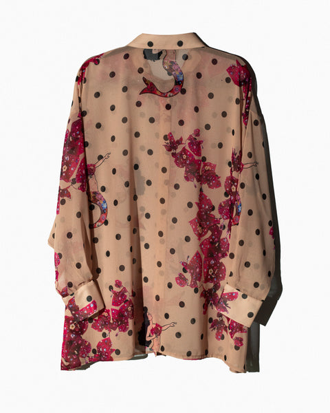 Polkadot Camisa Beige