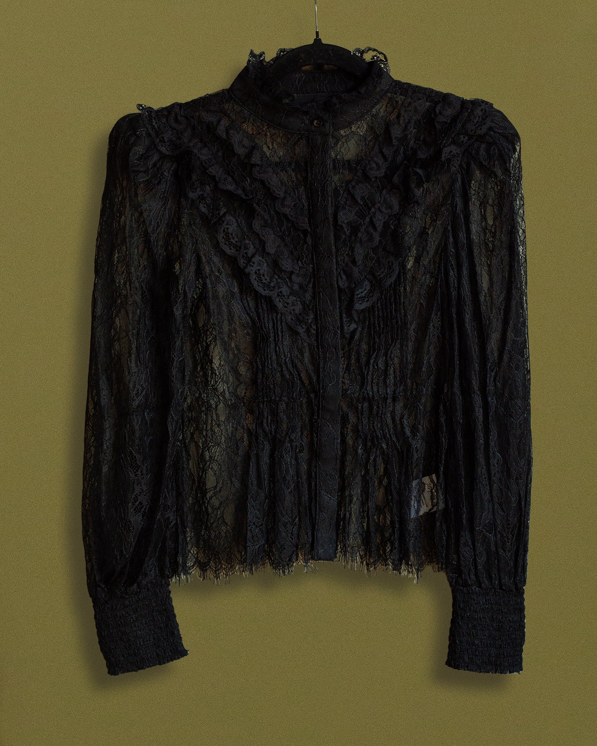 Top encaje negro