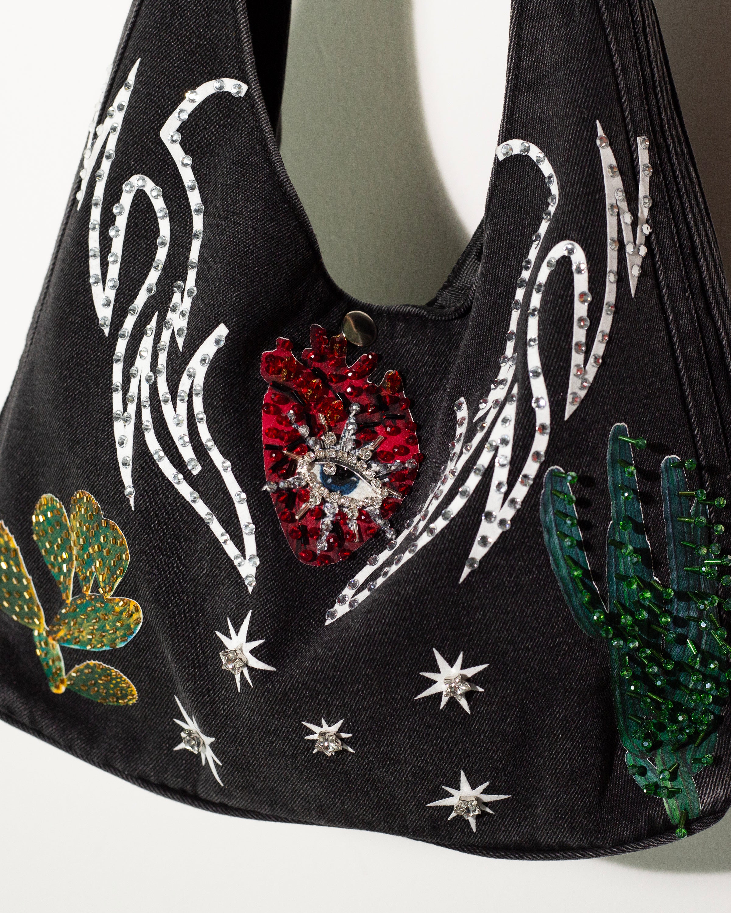 Bolso denim cactus