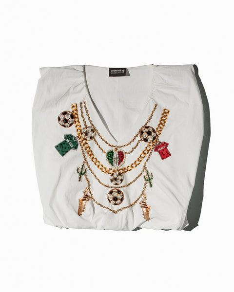 Blusa sin mangas con Collar mexicano