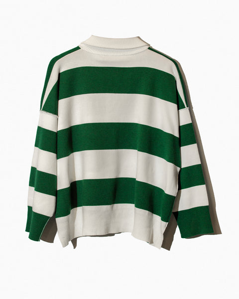 Sueter de Rayas Verdes
