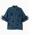 Camisa Denim Plumas Azules