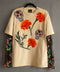 Blusa beige calaveras con manga