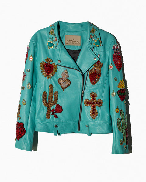 Leather Jacket "Always Look Iconic"