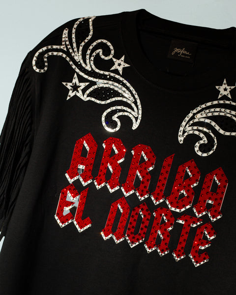 Tshirt con flecos Arriba el norte