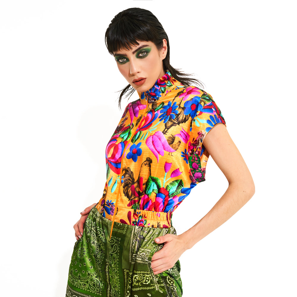 JUMPSUIT MIXED PRINTS BANDANA