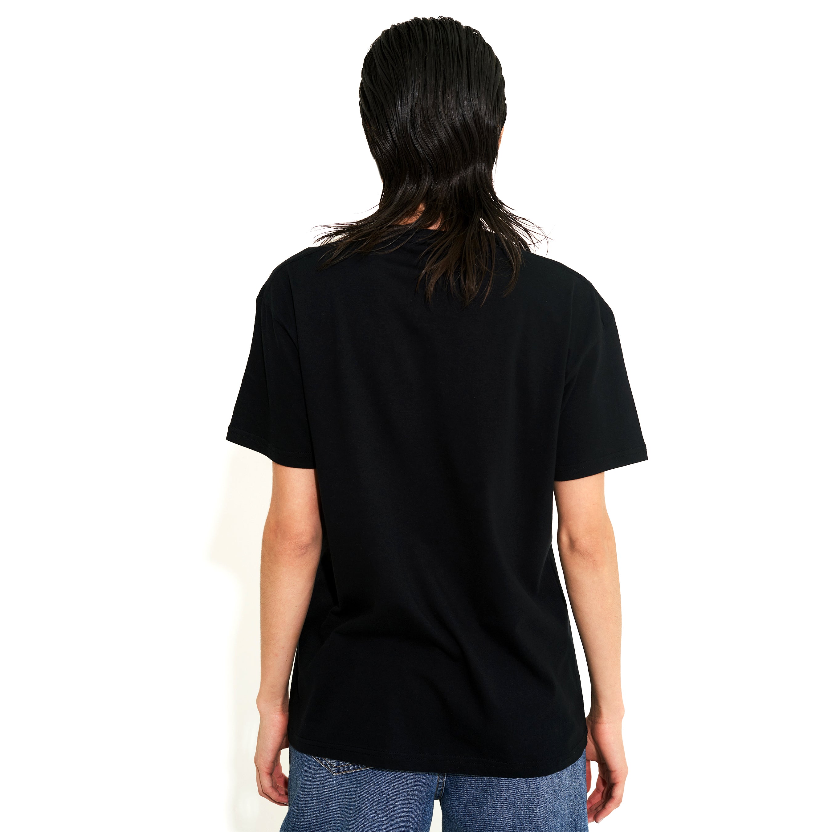 T SHIRT NEGRA ZARAPE POP CON CRISTALES