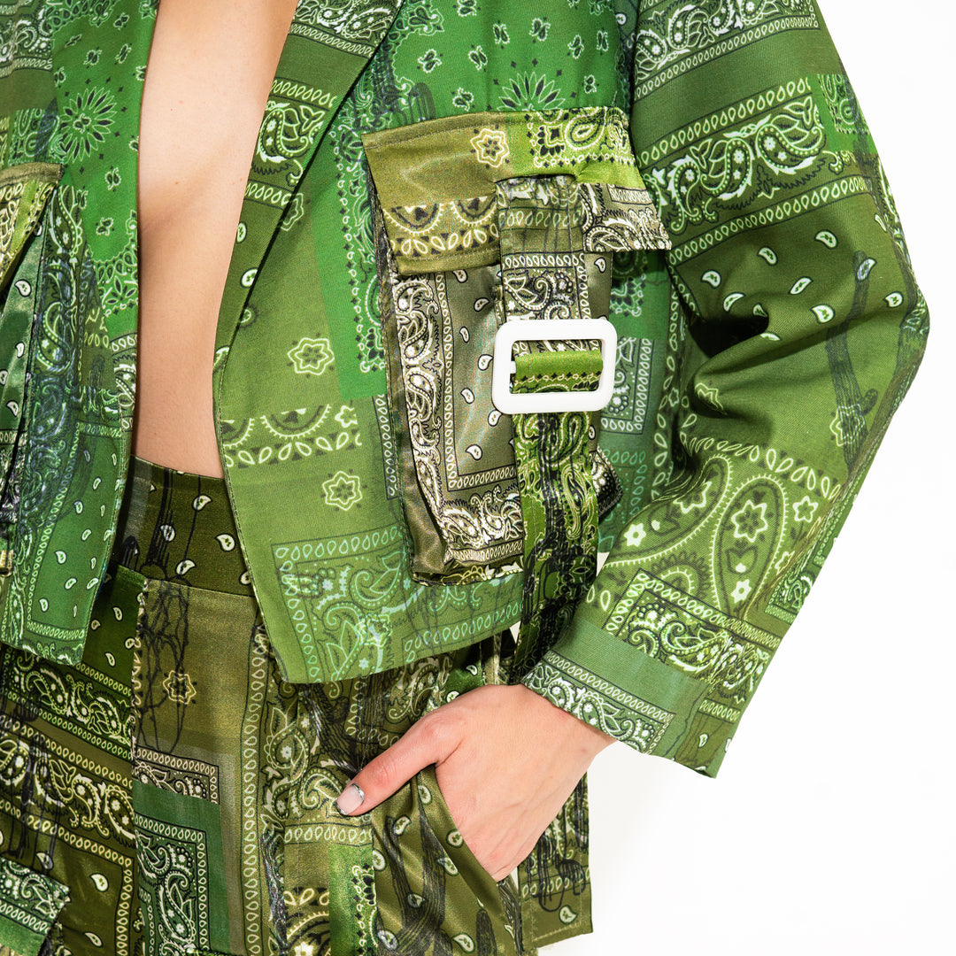 BLAZER VERDE BANDANA