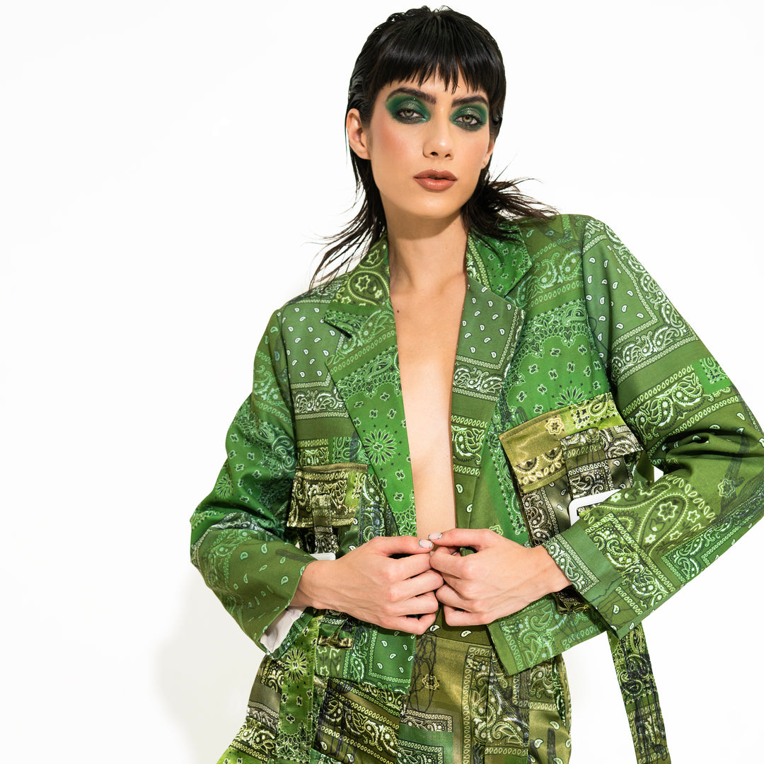 BLAZER VERDE BANDANA