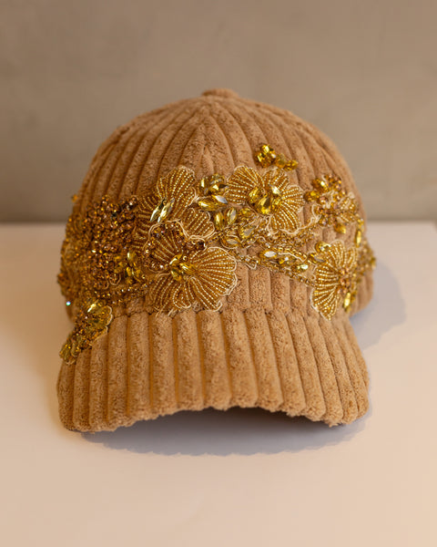Gorra Flores Doradas