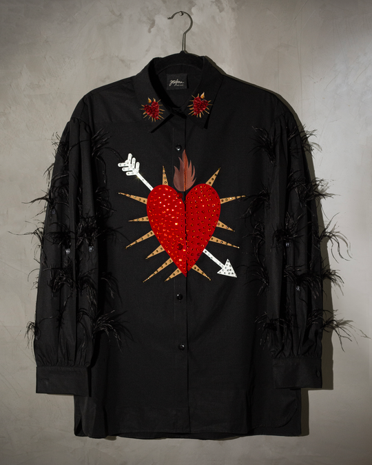 Camisera con plumas Sagrado Corazon