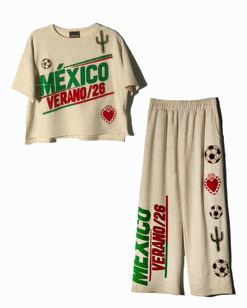 Conjunto Mexico Verano 26 Beige