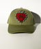 Green Cap + Red Heart