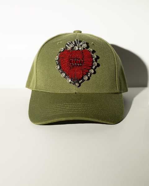 Green Cap + Red Heart