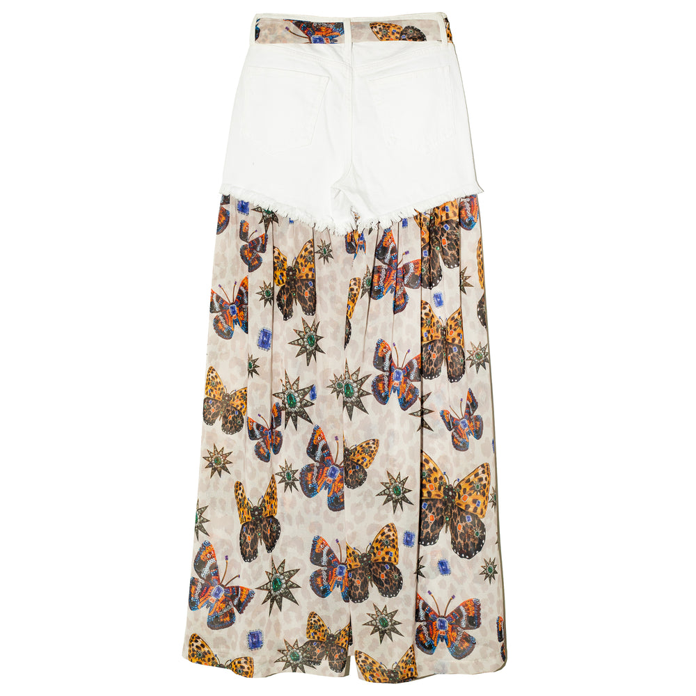 White denim shorts Mariposas