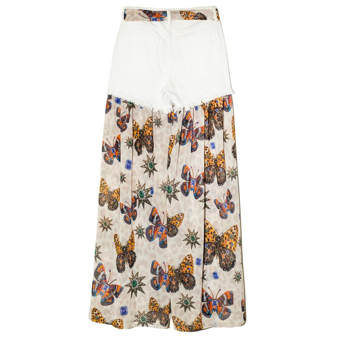 White denim shorts Mariposas