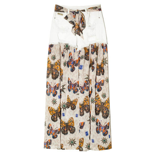 White denim shorts Mariposas