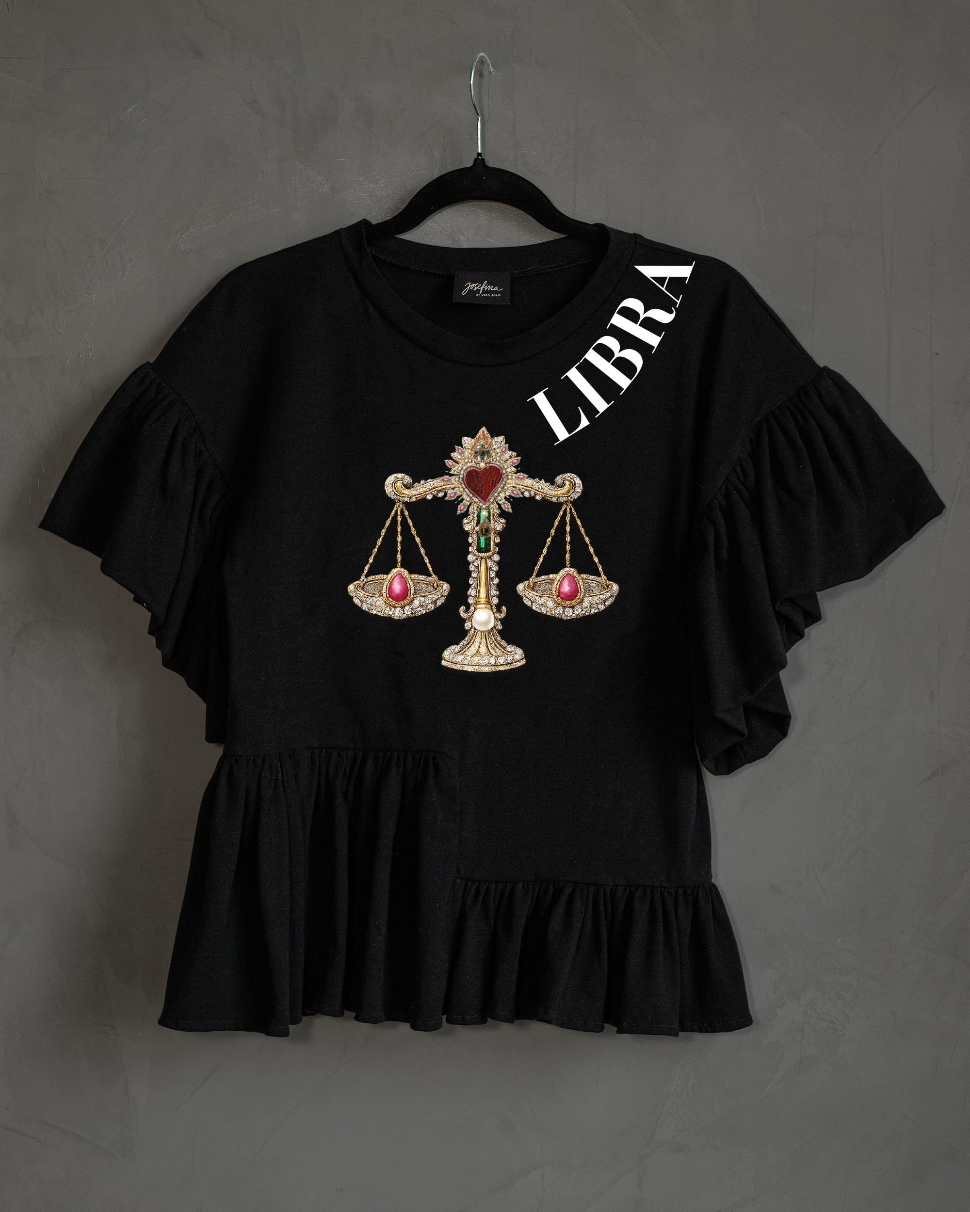 Blusa con olanes Libra