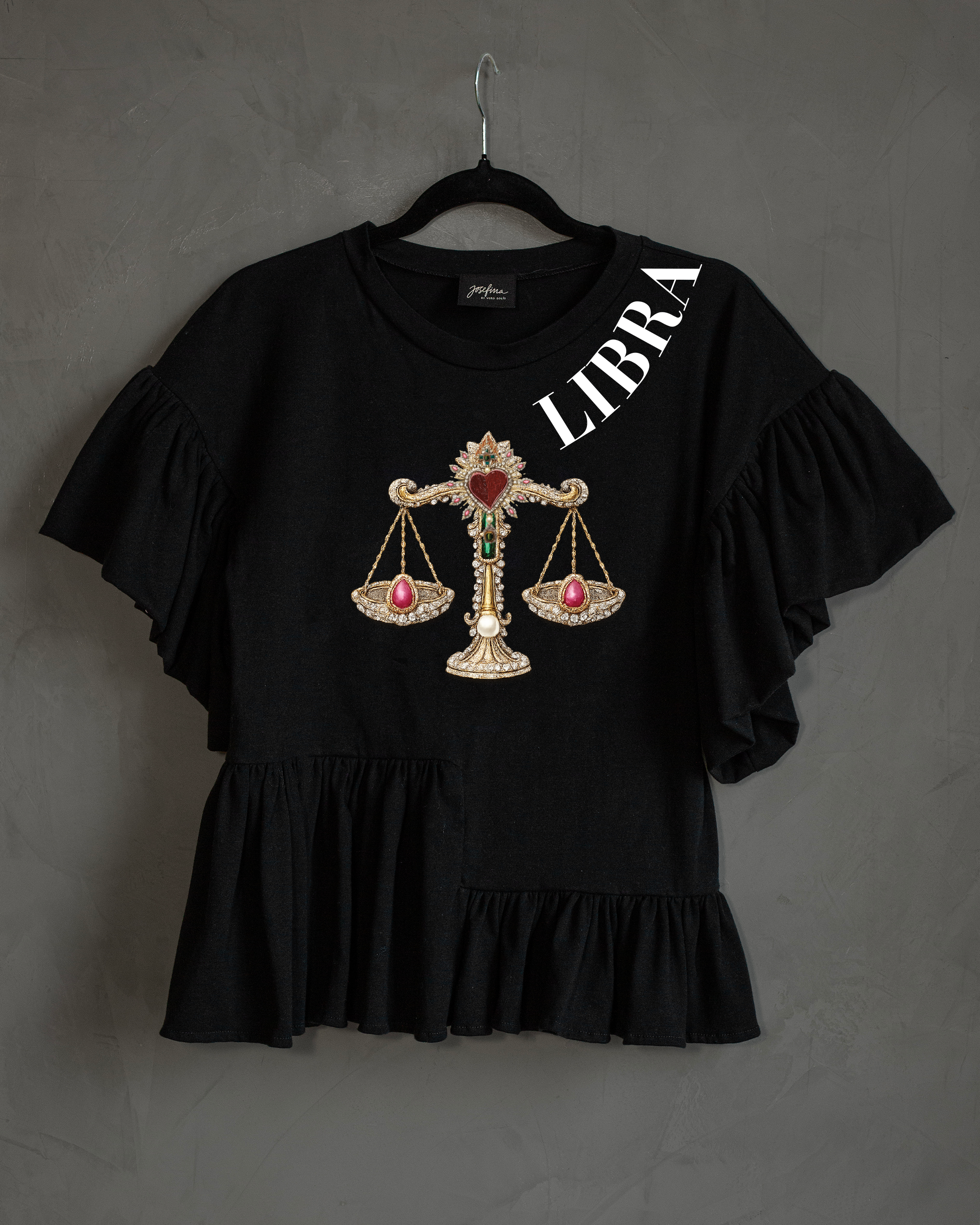 Blusa con olanes Libra