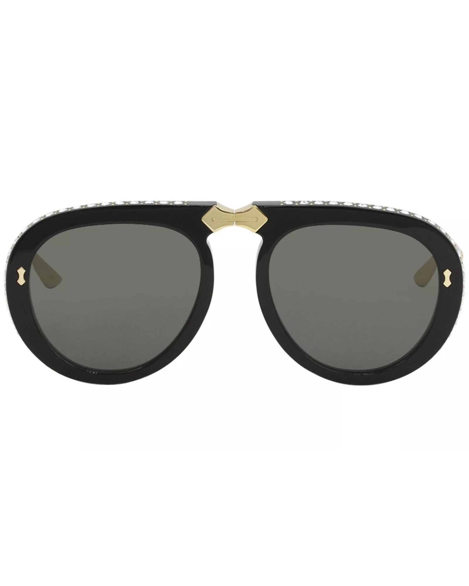 Gucci  Acetate Crystal Foldable Aviator Sunglasses