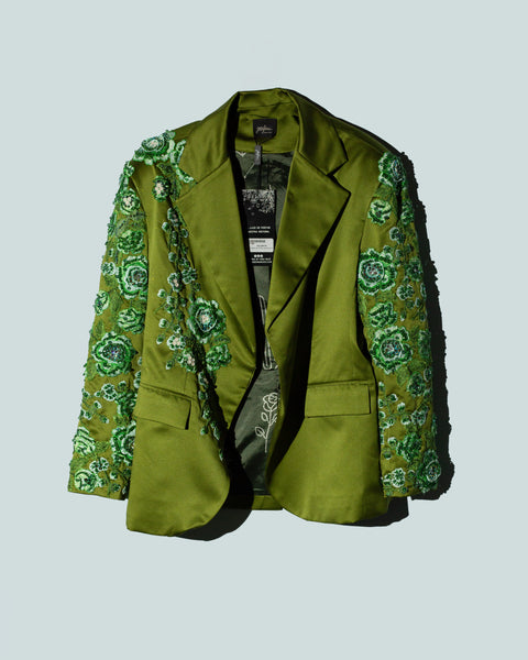 Blazer Verde con flores