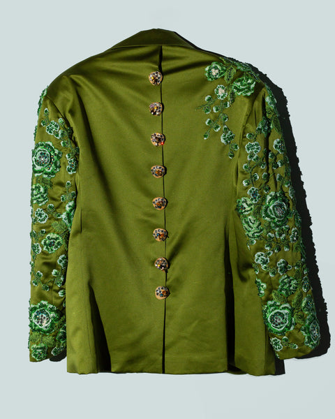Blazer Verde con flores