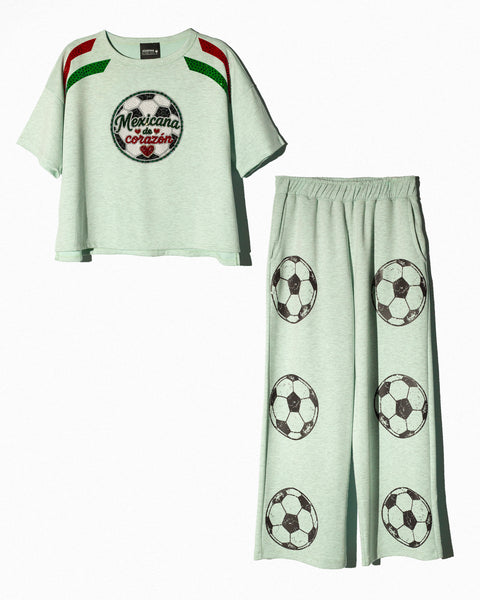 Mexicana de Corazon Set Verde