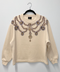 Sudadera beige collar