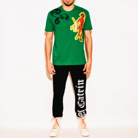 El Diablo tee verde-bandana style