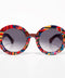 PINK PATCHWORK JOSEFINA SUNGLASSES / negro