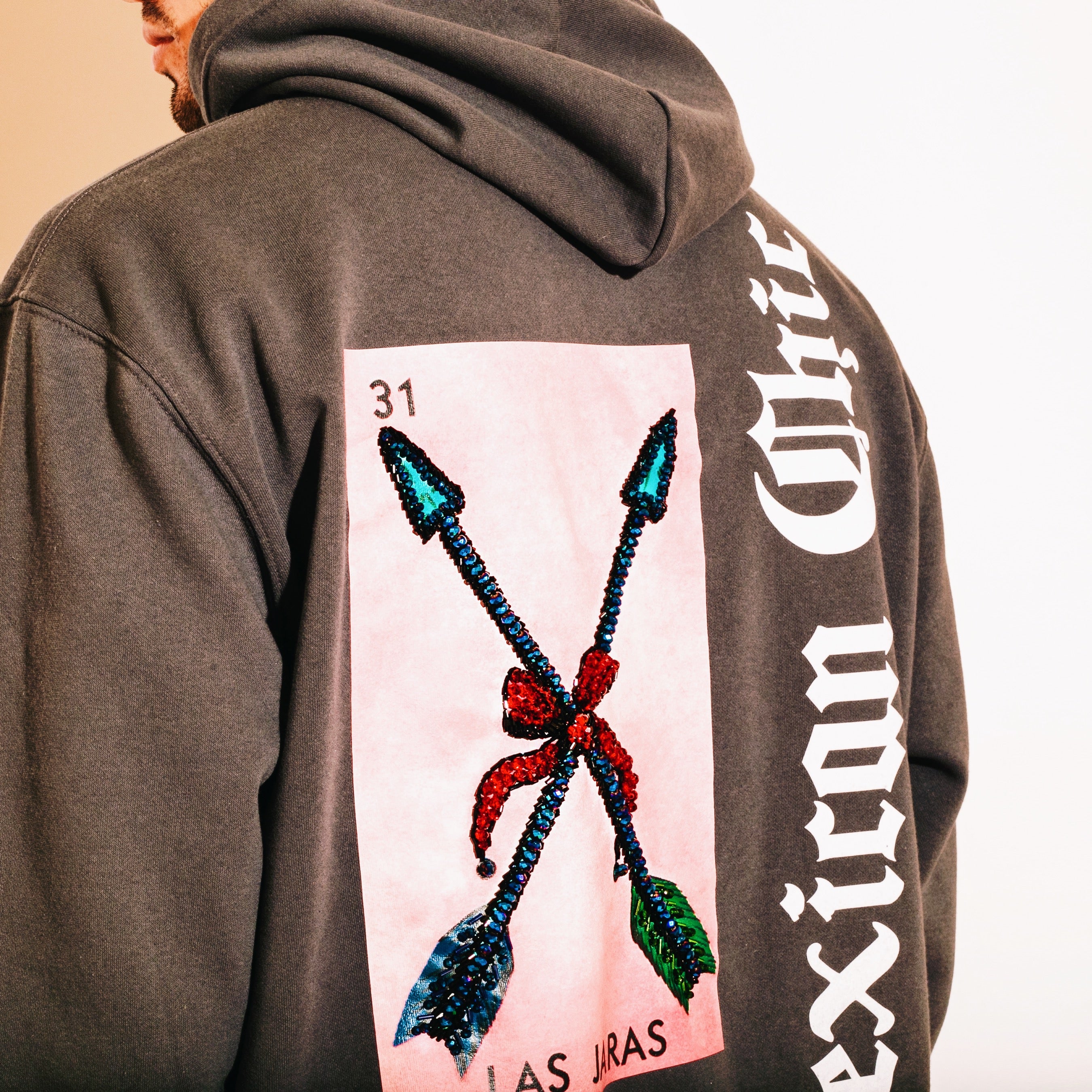 Hoodie gris Mexican Chic