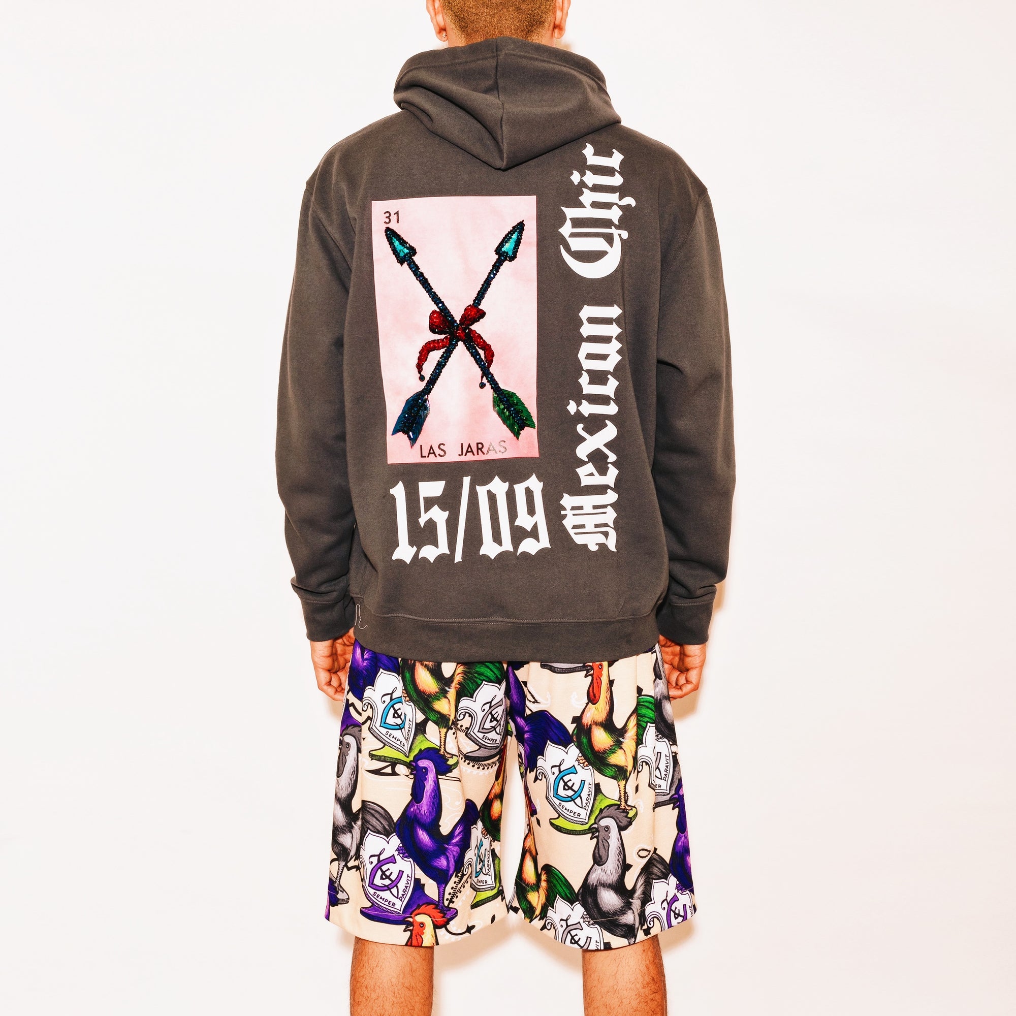 Hoodie gris Mexican Chic