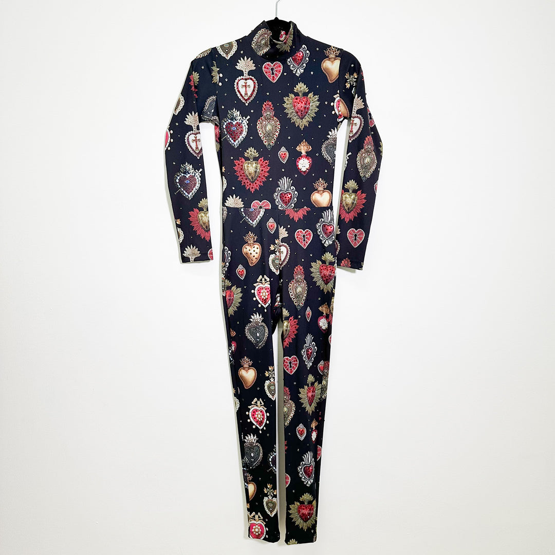 Bodysuit corazones cristales