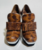Miu Miu Stamped Snake Skin Leather Bow Platform Booties