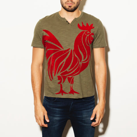 Playera militar Gallo velvet