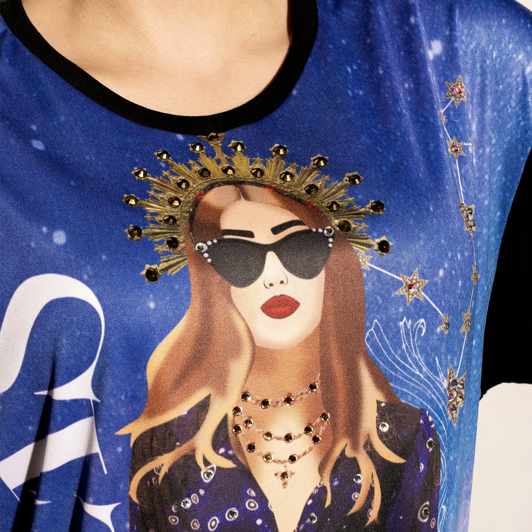 Oversized tee Piscis bordada