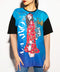 Oversized tee Acuario bordada