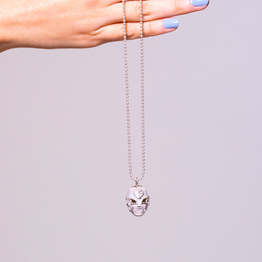 Collar mascara Lucha Libre blanco VSA Designs