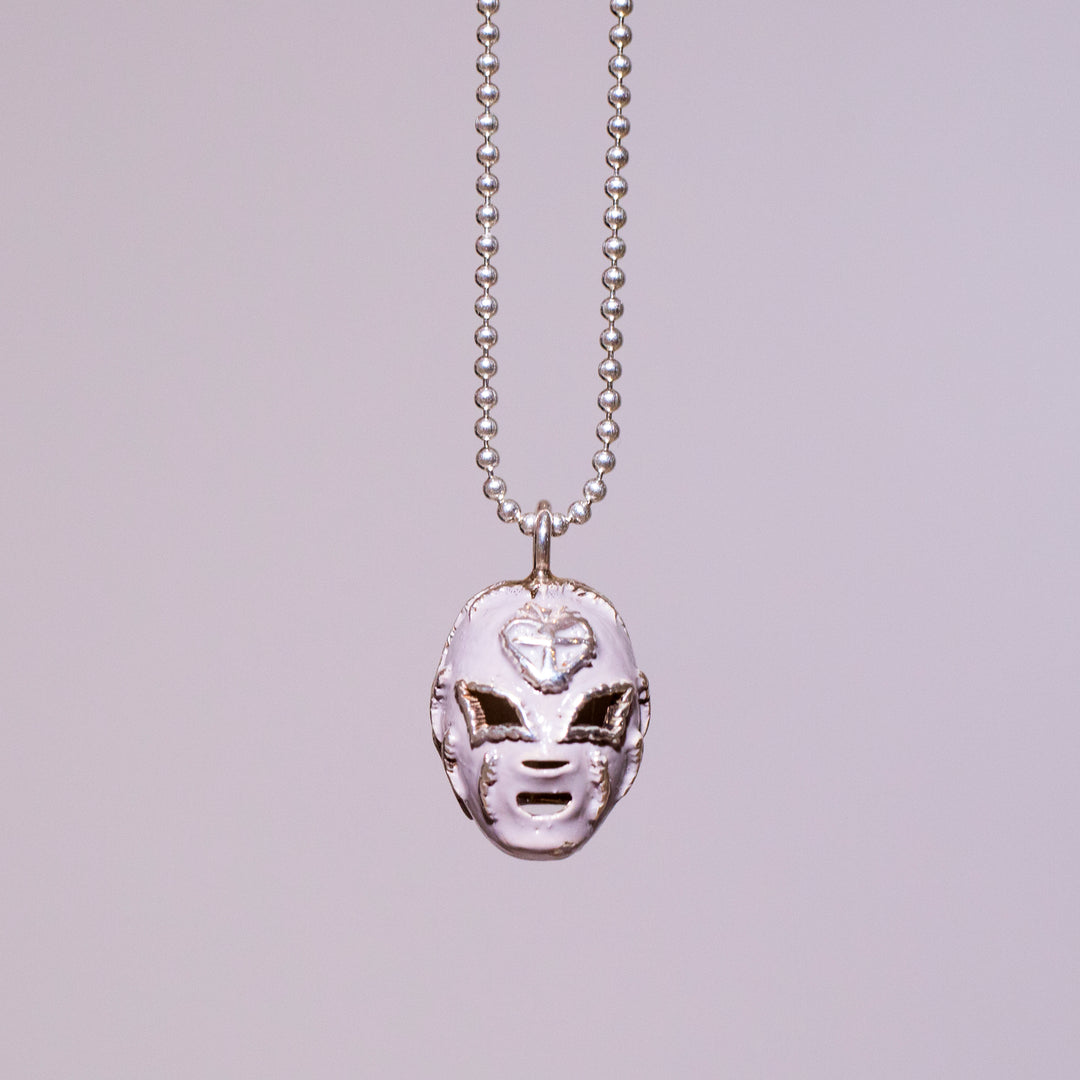 Collar mascara Lucha Libre blanco VSA Designs